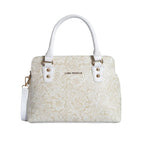 Voyage Vintage White Satchel Bag - Lino Perros