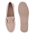 Ava Casual Chain Beige Loafers - Lino Perros