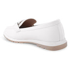 Ava Casual Chain Off White Loafers - Lino Perros